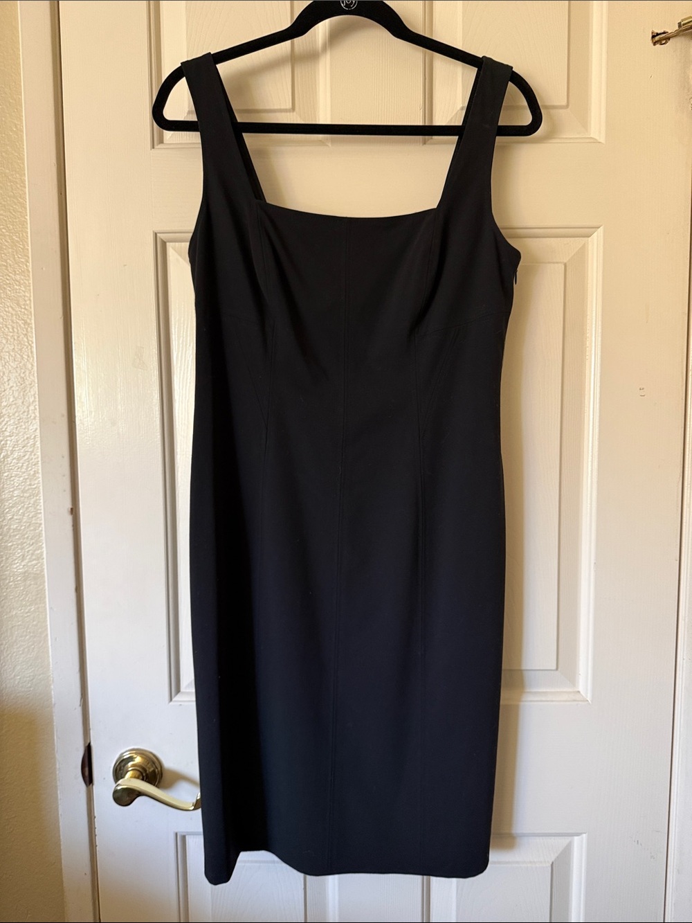 Elie Tahari Black Square-Neck Sheath Dress - Women sz10